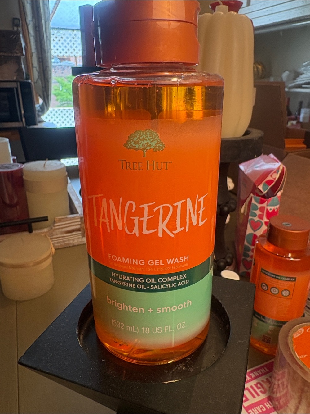 Tree Hut Tangerine Foaming Gel Wash — Brighten + Smooth (Orange)